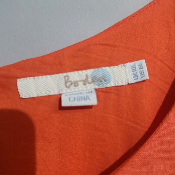 Boden Summer Fun Embroidered Linen Dress - Picture 3 of 4